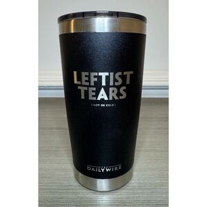 Daily Wire Leftist Tears Tumbler | 20 Oz Vacuum Insulated Cup | Hot & Cold